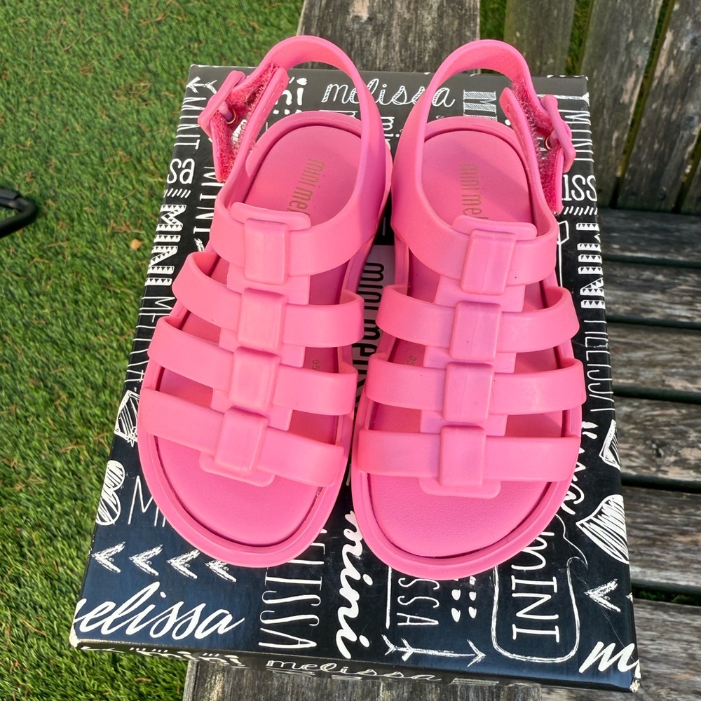 MINI MELISSA‎ FLOZ BB PINK Sandals Size  6 NIB